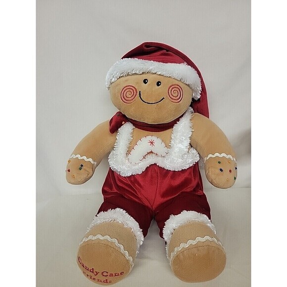 Dan Dee Collectors Choice Candy Cane Gingerbread Boy & Girl Plush 17" - Picture 2 of 10